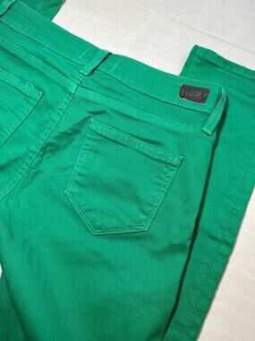 Green PAIGE Woman’s Jeans Skyline Ankle Peg Size 26